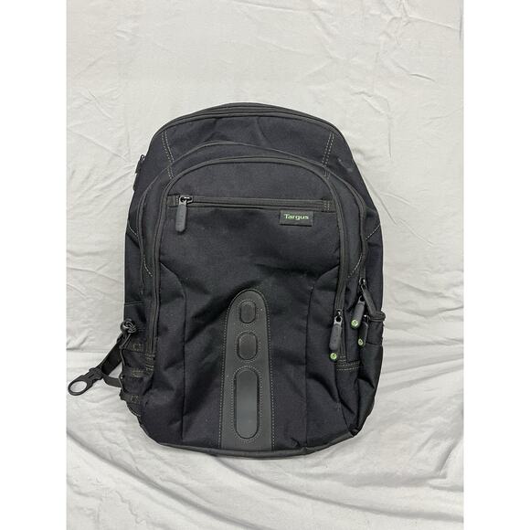 Targus School Laptop Backpack Camping Carrying Case Bag Black Green 17"